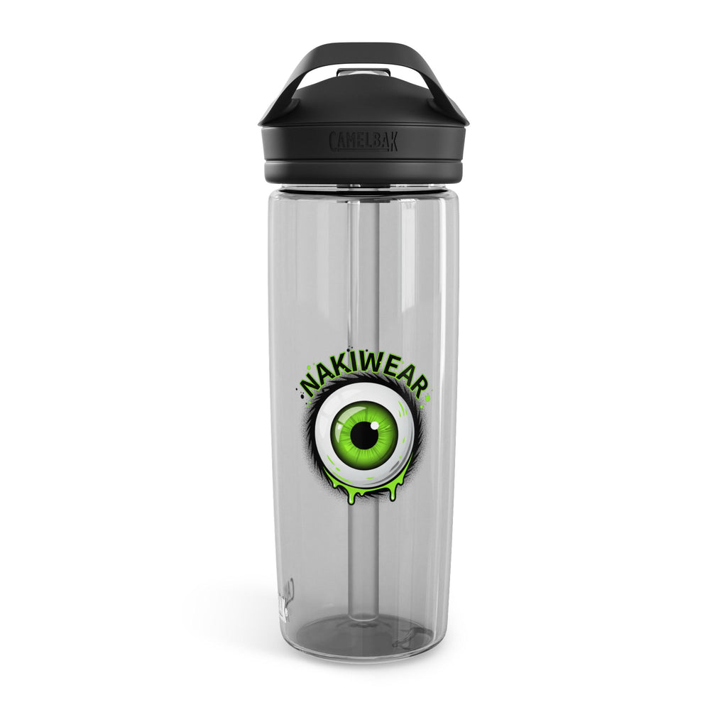CamelBak Eddy Water Bottle — Green Eyeball 'NAKIWEAR' Design (20oz/25oz)